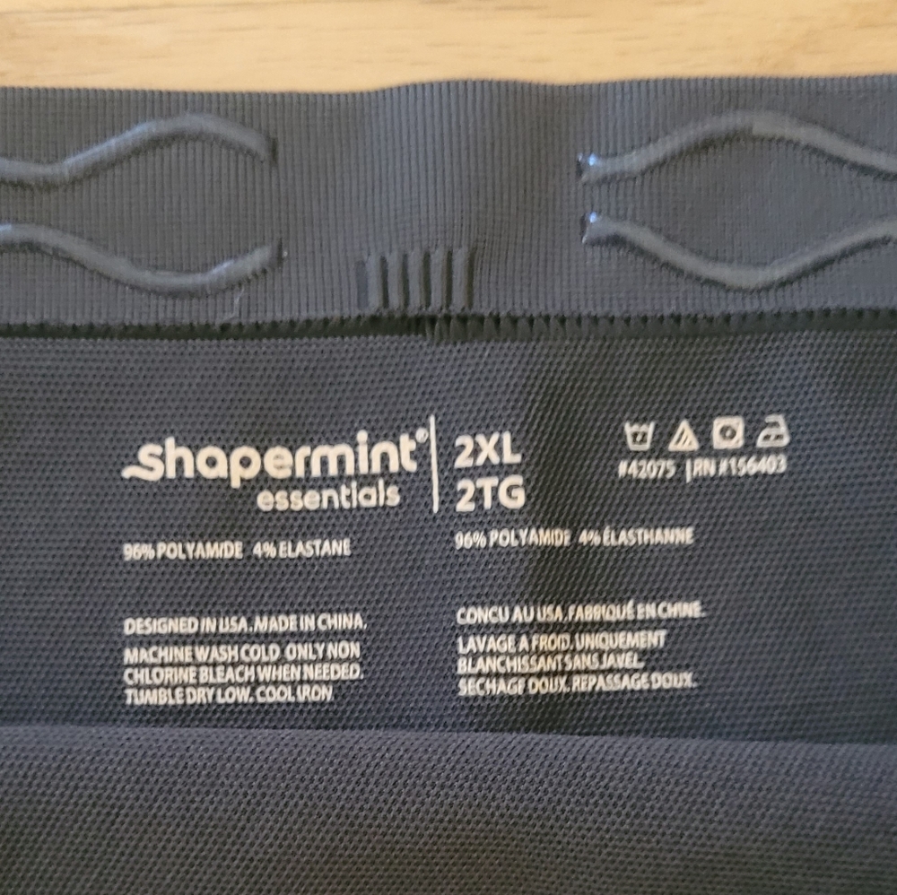 SHAPERMINT ESSENTIALS HIGH WAISTED SHAPING LEGGINGS GRAY PLUS 2XL - Picture 8 of 12
